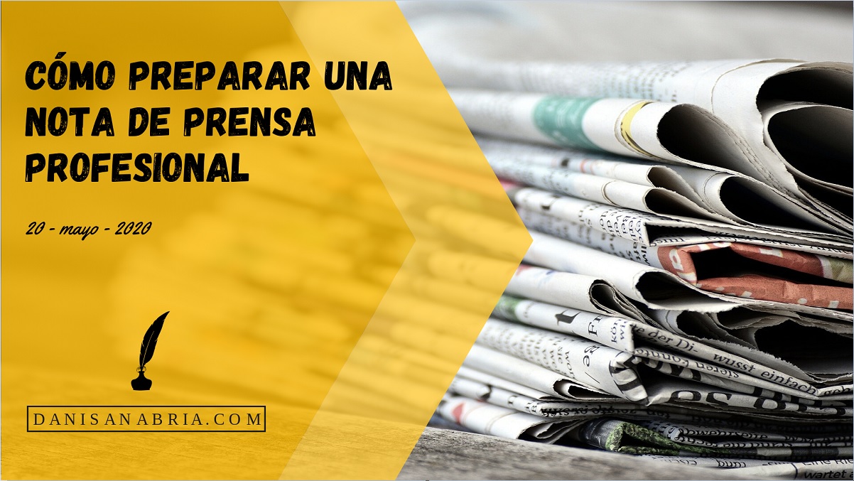 como hacer una nota de prensa